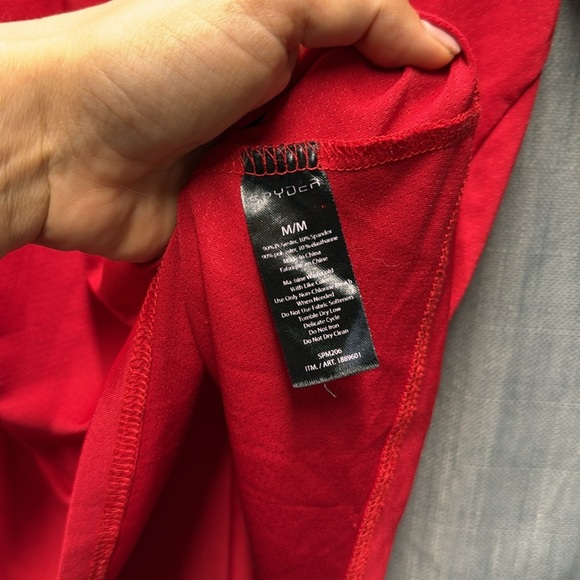 🚩 Spyder Red Short Sleeve Tee size medium - Picture 6 of 8